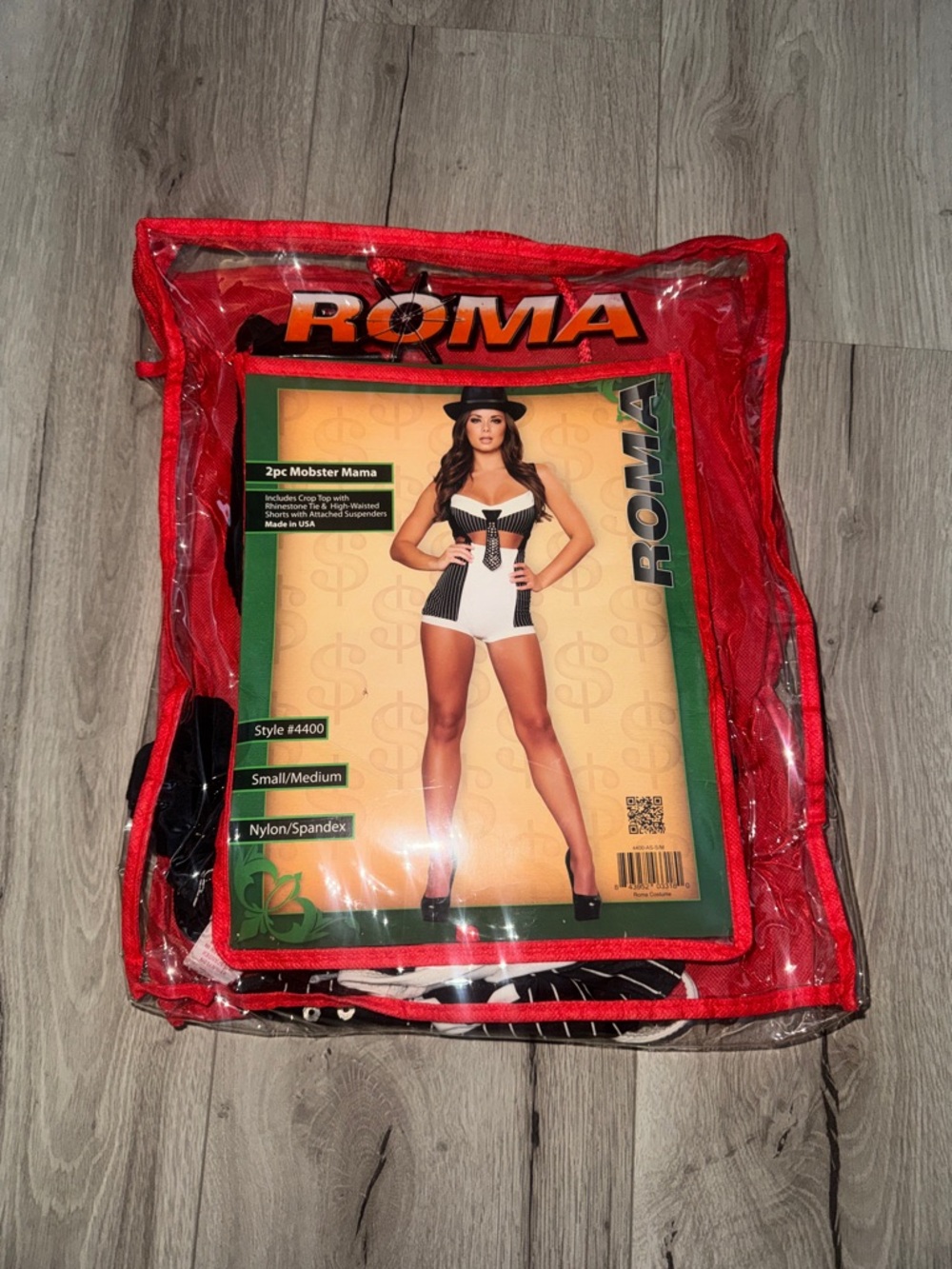 Roma Black-and-White Mobster Costume